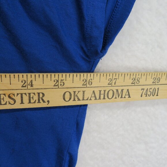 Lane Bryant Shirt Womens Size 26 Top Lattice Back Detail Blue White New - Picture 7 of 8